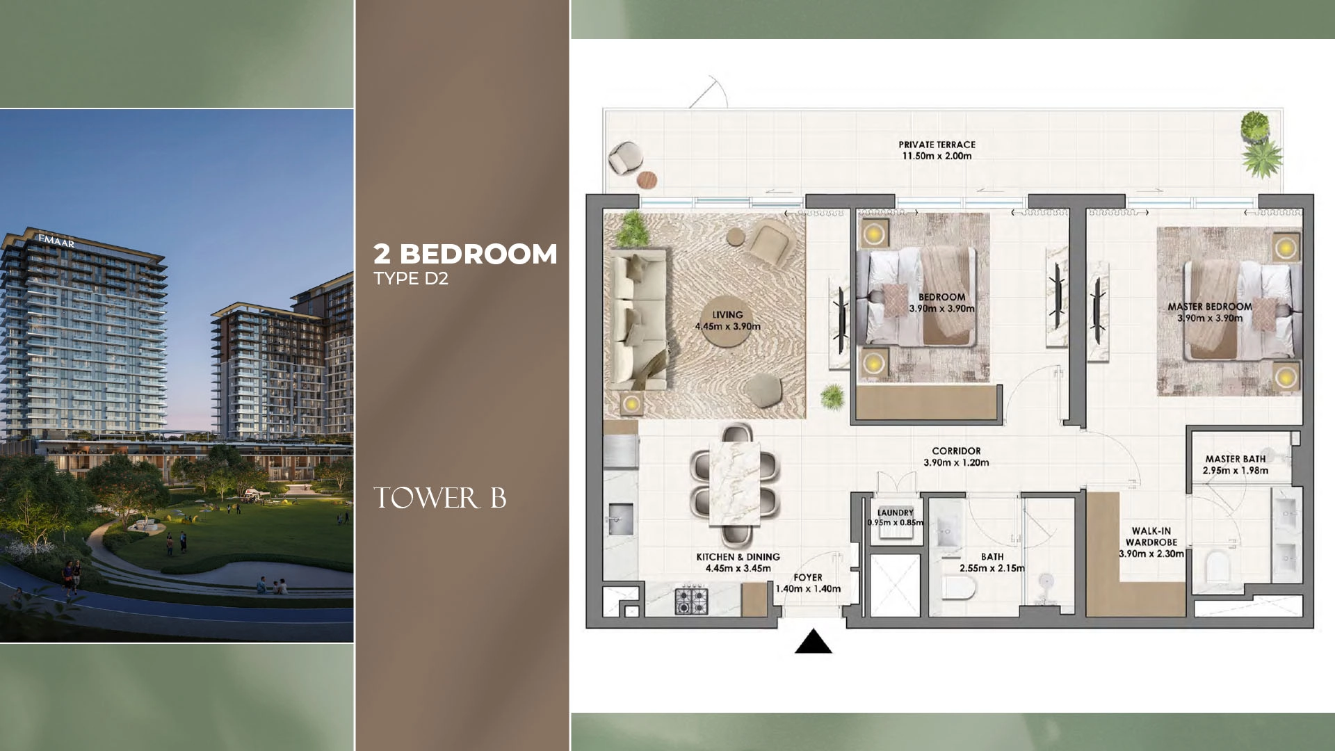 2 BR - Type B